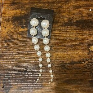 Elegant Pearl Drop Earrings